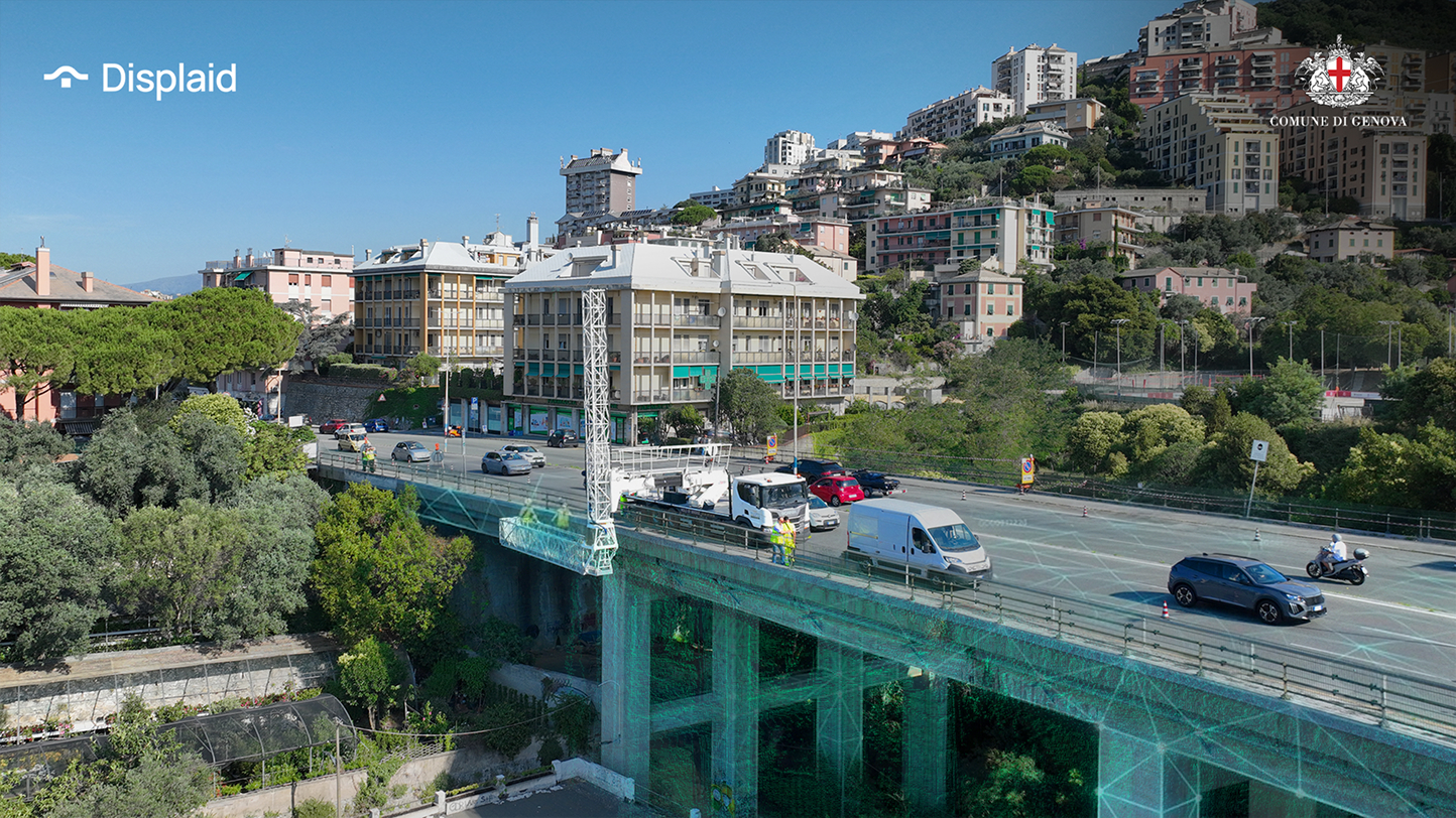 The municipality of Genova selects Displaid's intelligent monitoring system for the continuous surveillance of three strategic infrastructure assets